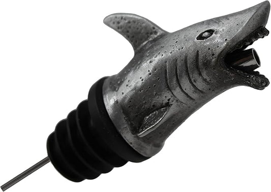 Happy Hour Shark Head Wine Pourer - Stopper, Aerator, and Perfect Pourer
