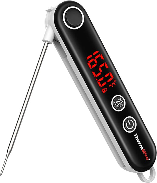 ThermoPro TP18 Instant Read Meat Thermometer Digital with Thermocouple Sensor, Cooking Food Thermometer for Grill, Smoker, BBQ, Oil Deep Frying, Candy, Kitchen Thermometer
