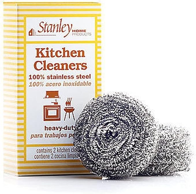 Stanley Home Products Stainless Steel Kitchen Scouring Cleaners (2 Cleaners Included)