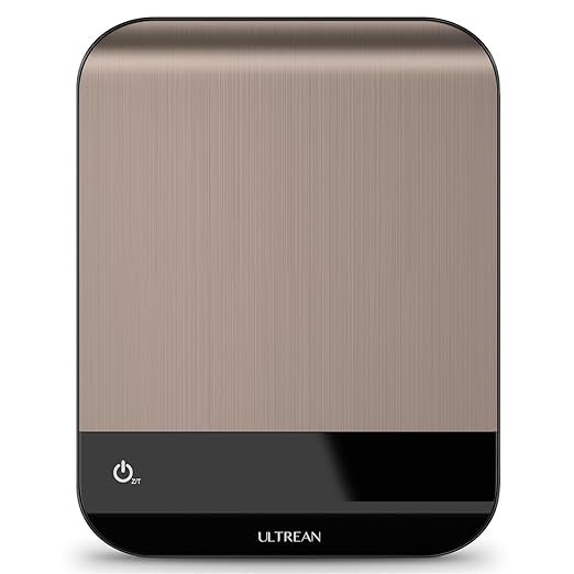 Ultrean Food Scale, Digital Kitchen Scale with LED Display, Weight Grams and Ounces for Baking Cooking, 6 Units with Tare Function, 11lb (Batteries Included)