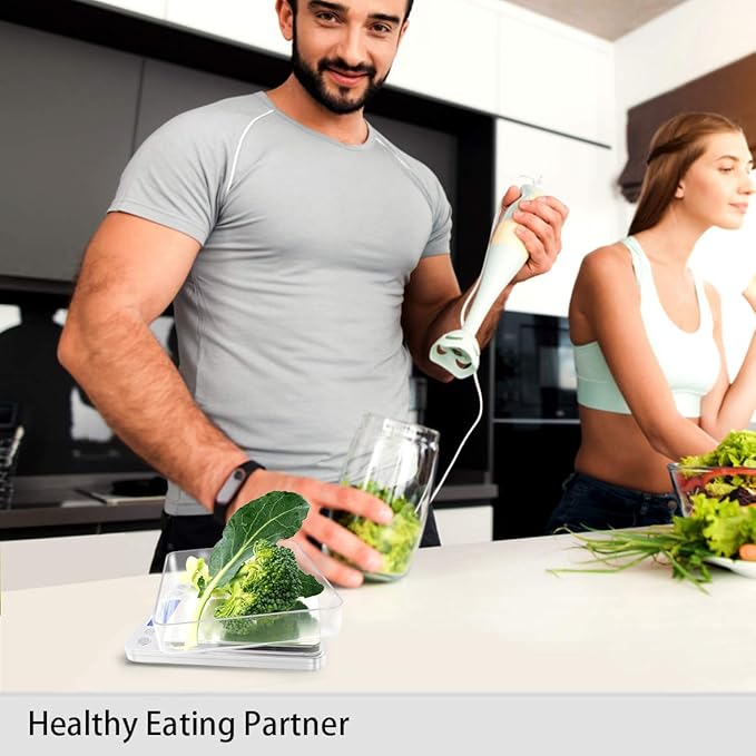 Fuzion Digital Kitchen Scale 3000g/ 0.1g, Pocket Food Scale 6 Measure Modes, LCD, Tare, Digital Scale Grams and Ounces with 2 Trays for Food, Cooking, Nutrition, Reptiles(Battery Included)