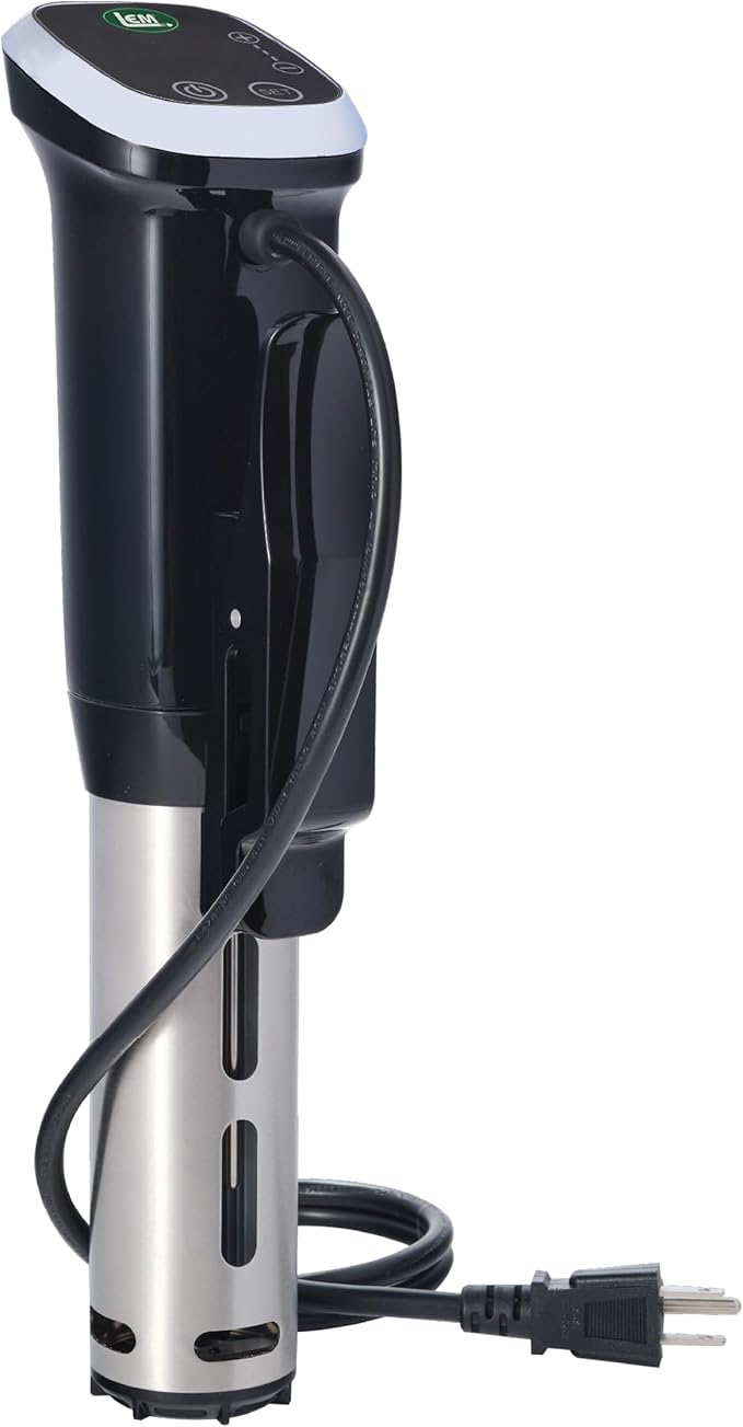 LEM Products Sous Vide Cooker, Stainless Steel Immersion Circulator with Digital Display, Precision Cooker, 1000W Precision Cooking Machine for Meat, Seafood, and Vegetables