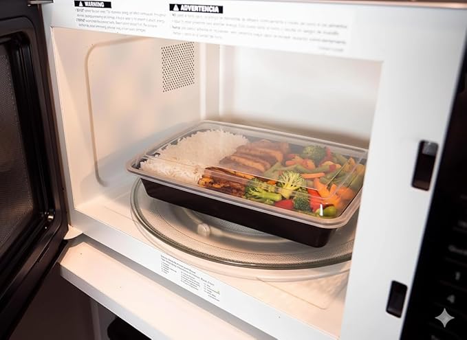 50 sets Rectangle 58oz Meal Prep Containers with lids Microwavable Food Container Plastic BPA Free Rectangle