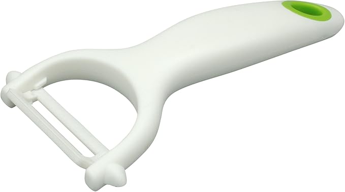 Ceramic Y Peeler - Great for Vegetables, Fruit, and Potatoes, Blade Protector Included, Dishwasher Safe | by Lynn & Riley