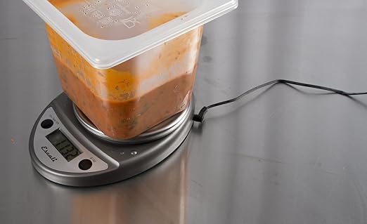 Escali Primo NSF Listed Digital Scale, 11 lb/5 kg, Black (SCDGP11BK)