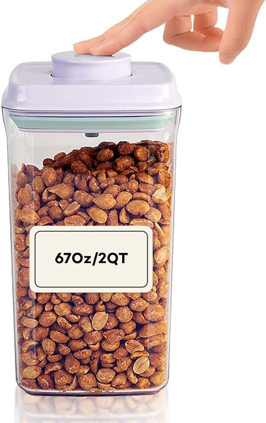 Bop Top | Airtight Meal Prep Containers with Lids | Food Storage Container Sets | Snack and Overnight Oats Fridge Organizer | Pantry and Kitchen Organization