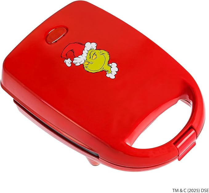 Uncanny Brands Dr. Seuss The Grinch Single Sandwich Maker - Dr. Seuss Kitchen Appliance