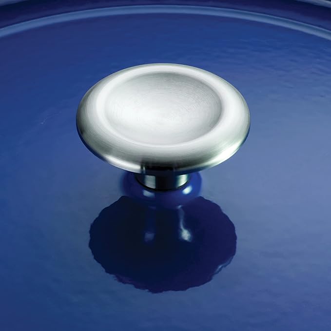 Tramontina Bestow Enameled Cast Iron Sauce Pan with Lid, 2.5-quart, Blue