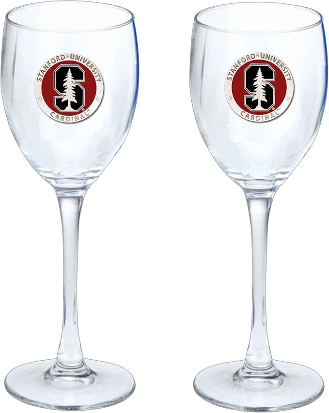 Heritage Pewter Stanford Glass Water Goblets – Set of 2 | 12 OZ Goblet Glasses | Expertly Crafted Pewter Glass