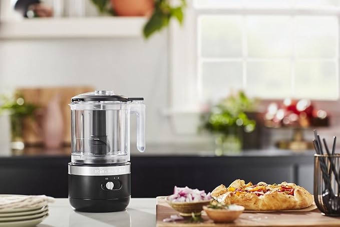 KitchenAid 5 Cup Food Chopper Cordless KFCB519BM, Matte Black
