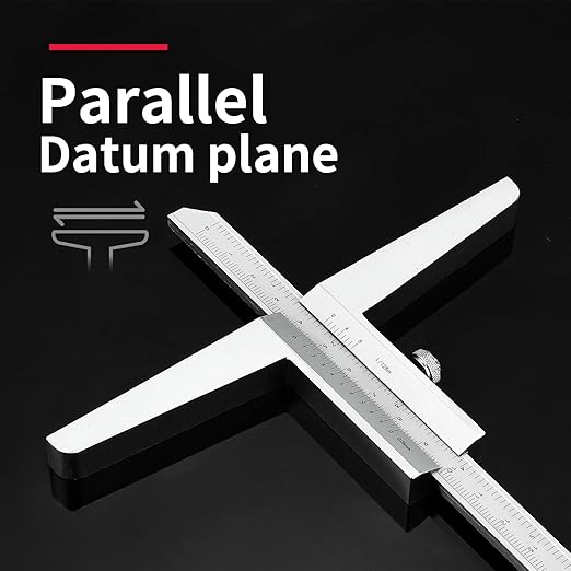 0-200mm Depth Caliper (Bridge Length 150mm) Extended Bridge-Type Stainless Steel Measuring Tool High Precision ±0.02mm Dual Scale (mm/inch) DRINYOUNG(Depth Ruler 200 Long (Bridge Length 150))