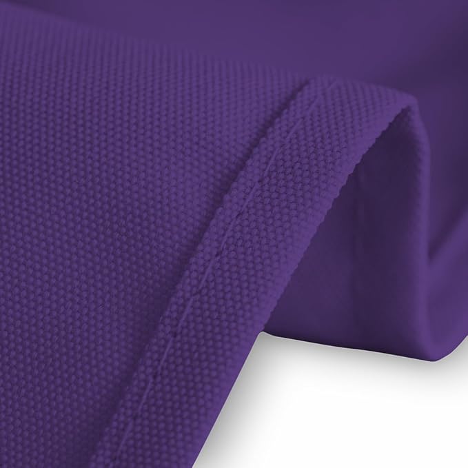 LTC LINENS 5 Pack Purple Rectangular Tablecloths 70 x 120 Inches for 6 ro 8 Feet Rectangle Banquet Tables with Half-Drop - Stain and Wrinkle Resistant Polyester Cloth Table Covers for Party, Wedding