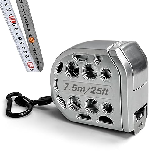 2025 New 16/25FT Stainless Steel Tape Measure - Dual-Sided Precision Imperial & Metric Scales, Auto-Lock, Magnetic Base, Pro-Grade Accuracy (25ft/7.5m)