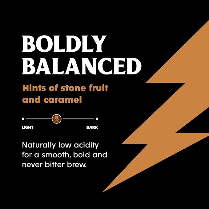 Death Wish Coffee, Organic and Fair Trade Medium Roast Ground Coffee, 16 Ounce (Pack of 1)