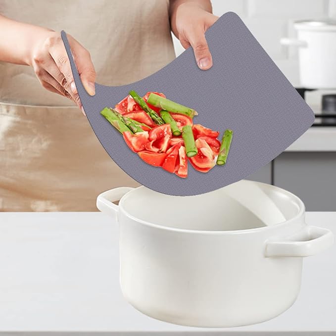 WK Small Flexible Plastic Cutting Boards for Kitchen Set of 3, Non Slip Cutting Mats for Meat, Mini Cutting Board Mats, BPA Free, Dishwasher Safe, 7.3x11.5"