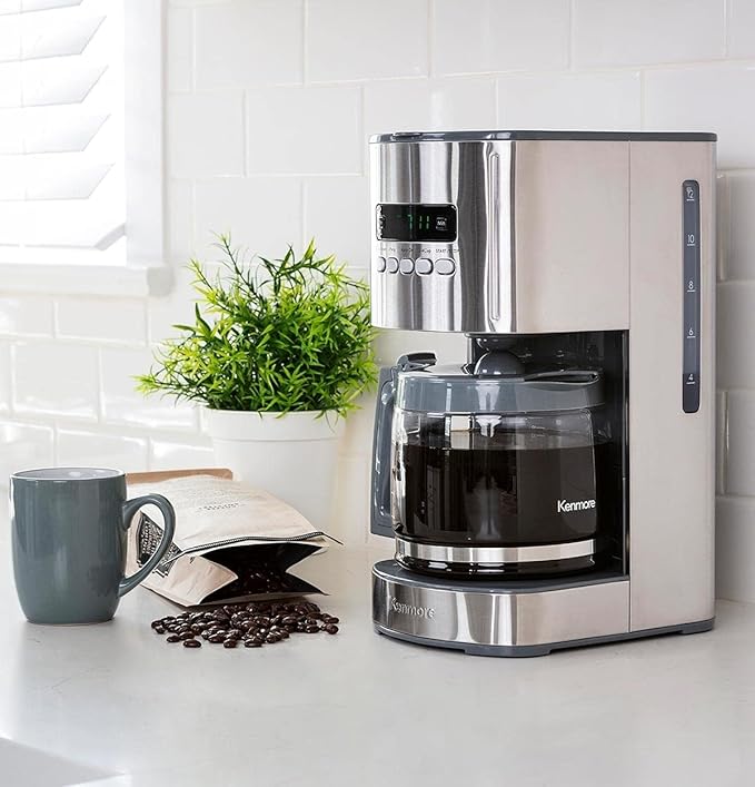 Kenmore 40706 12-Cup Programmable Aroma Control Coffee Maker in Stainless Steel