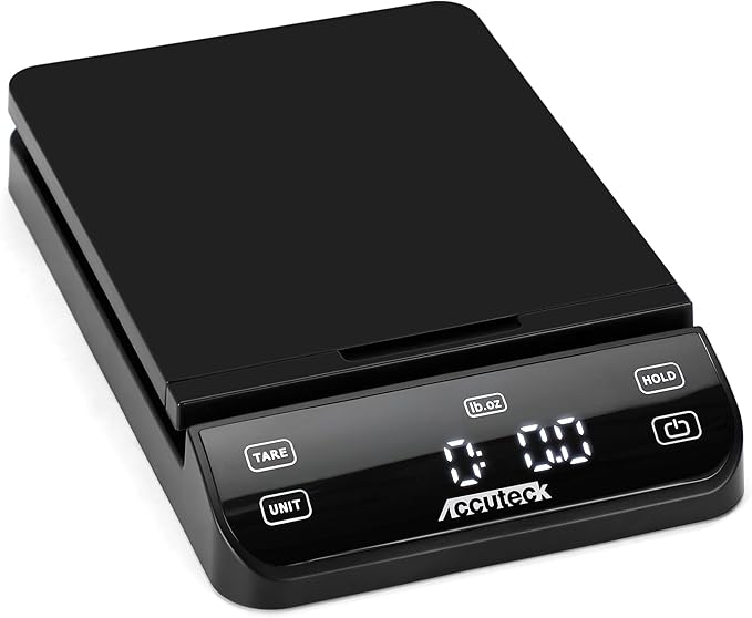 ACCUTECK High Accuracy Digital Shipping Postal Scale, 70Lbx0.1OZ, with Touch Screen, Tare and Hold Function, Black (A-BPS70)