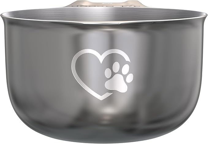 Color Up ¾ Cup Pet Food Scoop – Stainless Steel Dog Food Scoop Cup (12 Tbsp) – Heavy-Duty, Rust-Resistant Measuring Scoop for Dogs, Cats, Birds & Rabbits – Ideal for Dry Food & Treats