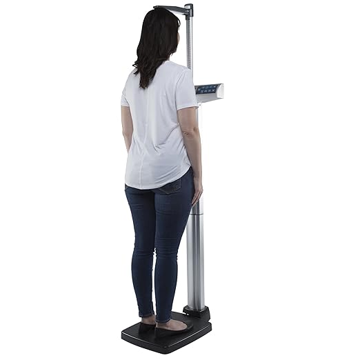Health O Meter Digital Physician Scale with Height Rod 550 lbs / 250 kg Capacity
