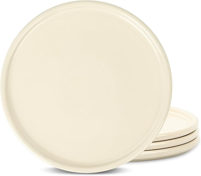 Stone Lain Eden 4-Piece Dinner Plate Set Stoneware, Beige