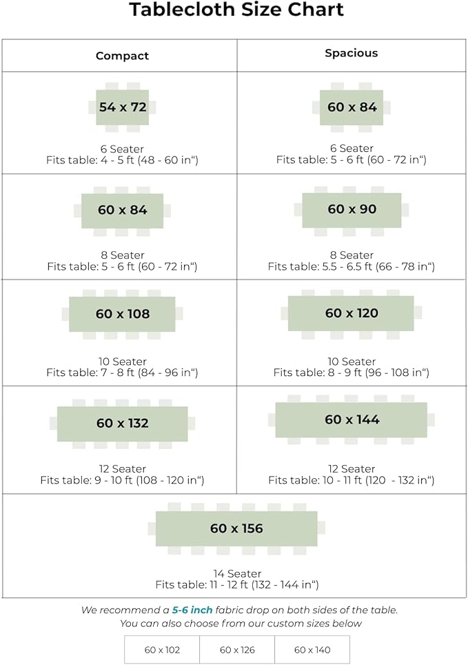 D'Moksha Homes Linen White Tablecloth 60 x 102 Inch - 100% Pure Linen Rectangular Table Cloth - Machine Washable Tablecloth for Fall, Autumn and Halloween