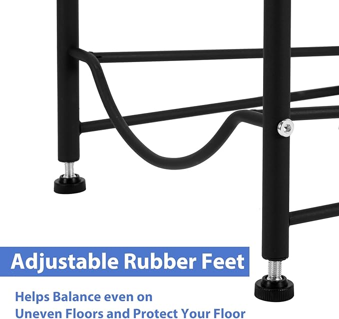 smusei 5 Gallon Water Bottle Holder - 5 Tier Detachable Cooler Jug Holder Storage Rack - Heavy Duty Gallon Jug Organizer for Home, Kitchen, Office, Breakroom - Black