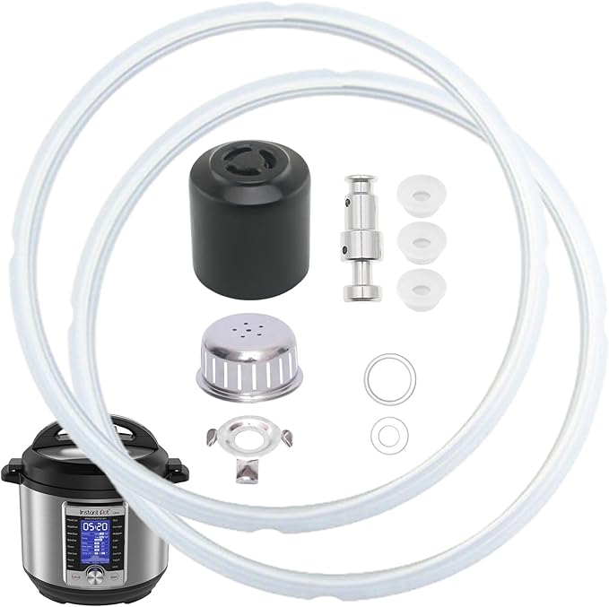 11 PCS Instant Pot Accessories for Ultra 6QT, Instant Pot Replacement Parts Include Sealing Ring, Steam Release Valve, Anti-Block Shield, Valve Sealing Ring, Float Valve and Gasket