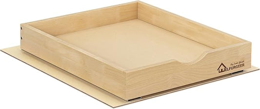 WelFurGeer Soft Close Pull Out Drawers for Cabinets, 17" W x 22" D Pull Out Cabinet Drawer with Heavy Duty Slides, Pull Out Cabinet Organizer, Cabinet Pull Out Shelves, Pull-Out Home Organizers