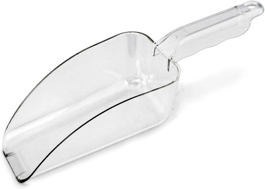 New Star Foodservice 34424 Polycarbonate Plastic Utility Ice Scoop, Clear, 24-Ounce