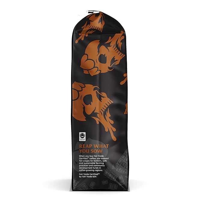 DEATH WISH COFFEE - Chocolate Hazelnut Ground Coffee, Fair Trade (14 oz)