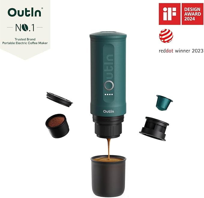 OutIn Nano Complete set Portable Espresso Machine with Double Shot Accessorries