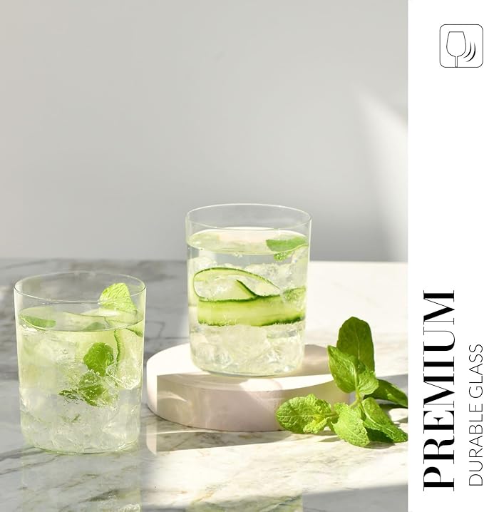 Krosno Mixology Cider Glasses, 16.9 oz Set of 6, Quality Glass, Elegant and Modern Design, Ideal for Cider, Beer, Cocktails, Made in Europe