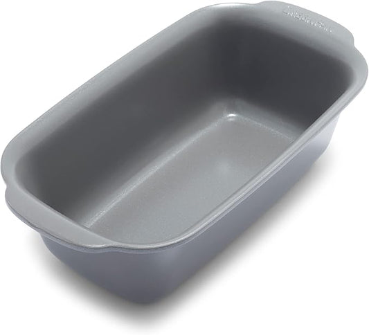 GreenPan Premiere Ovenware Healthy Ceramic Nonstick 1 lb. Loaf Baking Pan, PFOA & PFAS-Free, Warp-Free Bakeware, Durable Quick Heating Baking Tray, Oven and Broiler Safe to 600F, Dishwasher Safe, Gray