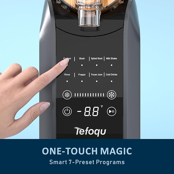 Slushie Machine, 88oz Frozen Drink Maker with 7 Preset Programs, No Ice Required for Frozen Margaritas, Slushies, Frappés and Milkshakes