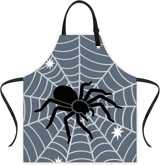Halloween Apron Home Kitchen Cooking Baking Gardening for Women Men with Pockets waterproof 32x28 inch