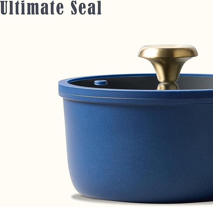 CAROTE 2QT & 2.5QT Sauce Pan Sets with Lid & Ladle Cooking Pots Nonstick Saucepans Cookware Set Small Kitchen Pot, Induction Comptable, Easy to Clean, PFOA FREE (Blue)