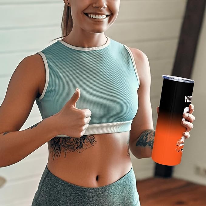 Custom Tumbler Stainless Steel Cup Personalized Baseball Vacuum Insulation Travel Mug Add Your Name Number Fans Gift for Baseball Fans