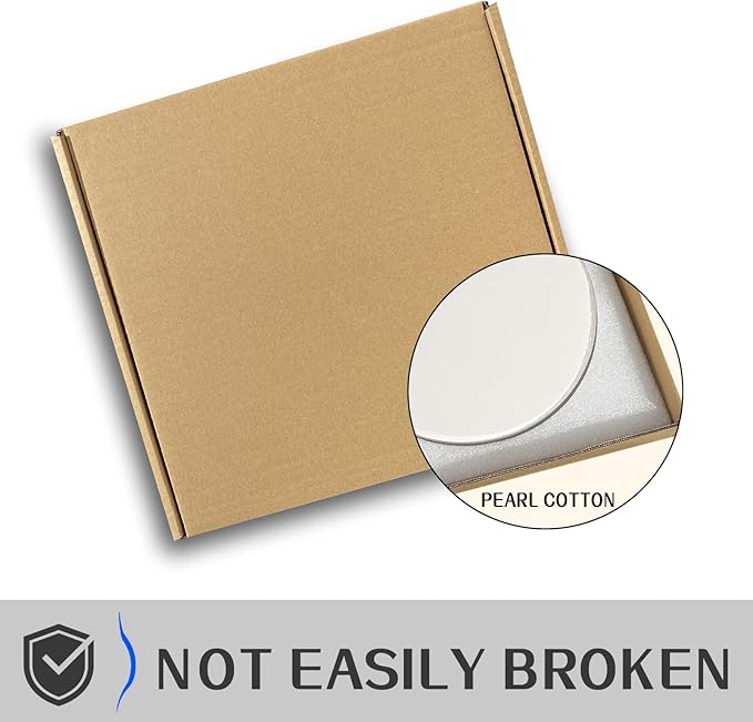 14'' Pizza Stone for Oven and Grill Round Baking Stone Heavy Duty Cordierite Pizza Cooking Pan for Indoor Electric Ovens Baking Crisp Crust Pizza Bread with RV Oven Home(36cm*1.1cm)