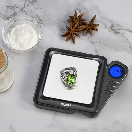 American Weigh Scales Blade Series 200g x 0.01g Digital Pocket Scale 0.01g Accuracy | Precision Mini Scale, Small Digital Gram Scale for Kitchen, Gold, Gems & Coin Scale, Smart Digital & Compact Scale