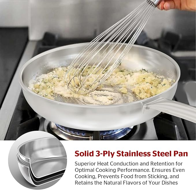 SUNHOUSE Cookware for Cooking (FRY PAN (Chef Series), 11 inch)