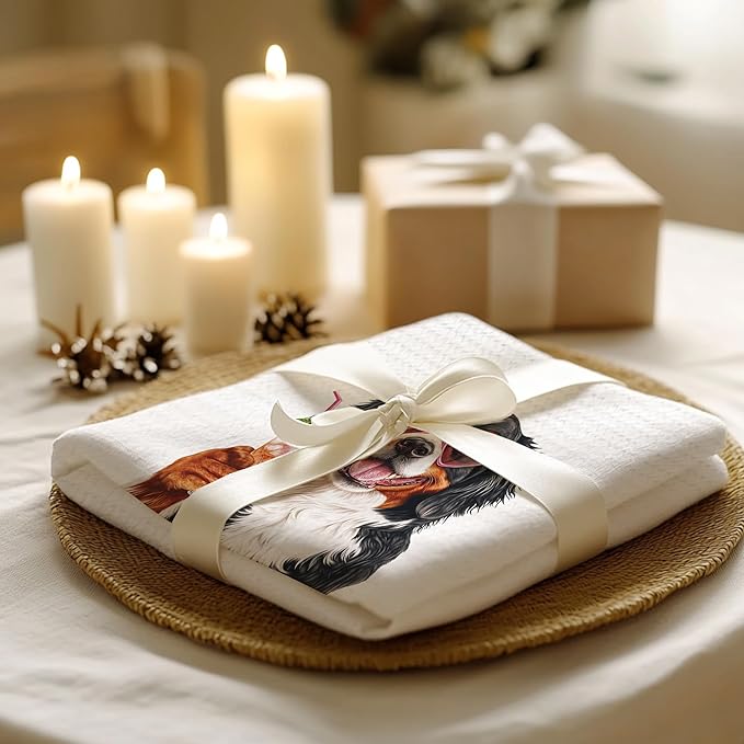 Cabana Bro Bernese Mountain Dog Gifts Kitchen Towels, Bernese Mountain Dog Gifts for Women Decorative Hand Towels for Bathroom, Funny Berner Cocktail Tequila Dish Tea Towels for Kitchen, 16x24 Inch