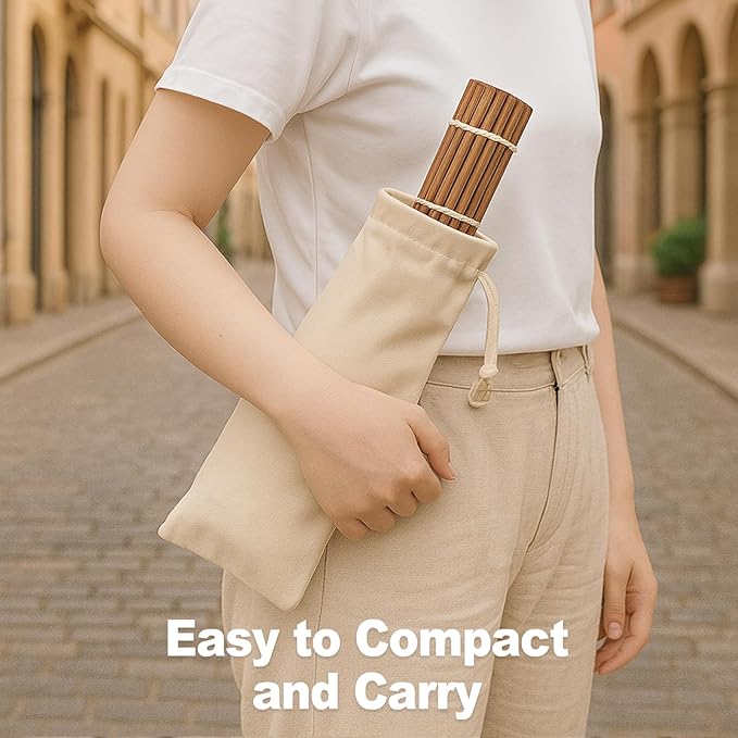 1PCS Bamboo Sushi Rolling Mat, Sushi roll maker, Sushi making kit, Bamboo Sushi Rolling Mat Carbonized Color