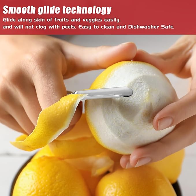 Professional #1071 Vegetable Peeler, Stainless Steel Fruit Potato Peeler, Swivel Vegetable Peeler with Easy Grip Ergonomic Handle & Ultra Sharp Stainless Steel Blades, 7 1/4 Inch Black