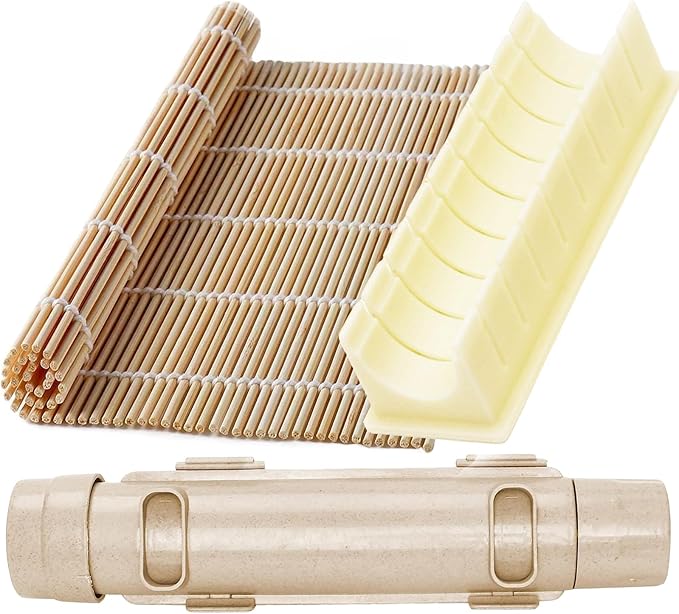 Sushi Making Kit, Sushi Bazooka, Sushi Maker, Bamboo Sushi Rolling Mat For Beginners