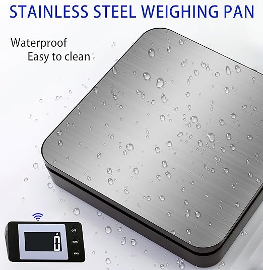 Shipping Scale, 110 LB Digital Postage Scale, LCD Display Postal Scales, Hold/Tare Function, Lightweight Scale for Packages, Luggage, Pet, Industrial, Laundry, Warehouse, Kitchen