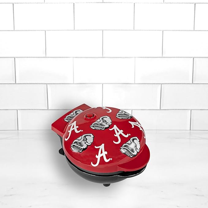 Uncanny Brands Alabama Crimson Tide Mini Waffle Maker - Small Kitchen Appliance