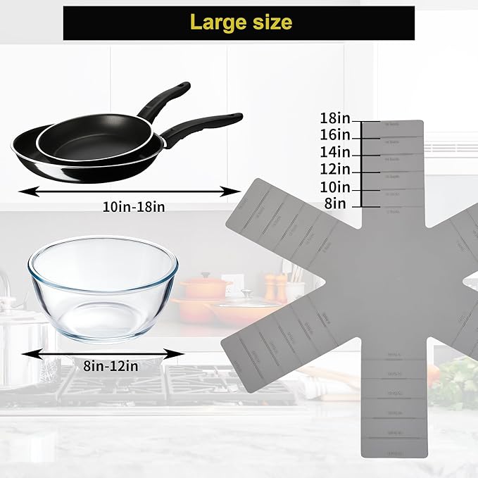 Pot and Pan Protectors for Stacking, Pot Pan Separators Cookware Protector 3 Pack, Dividers Anti-Slip Foldable for Multiple Sizes Pots and Pans Avoid to Scratching or Marring