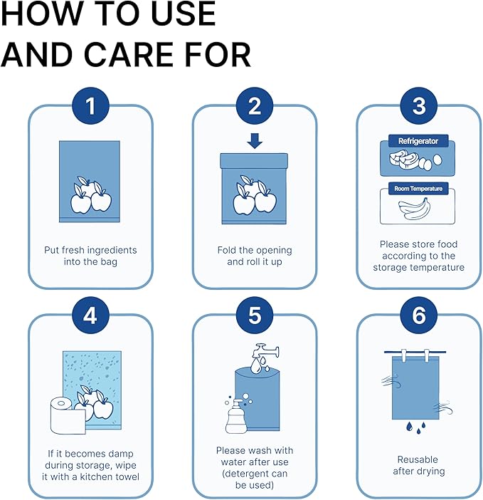 Freshpack 247 Roll 25×35 cm (~3.6 L) – Tear-Off Freezer Bags on a Roll, Reusable Food Storage Bags, Helps Keep Food Fresh up to 3× Longer – Biodegradable, BPA-Free, UV-Shielded, SGS Tested