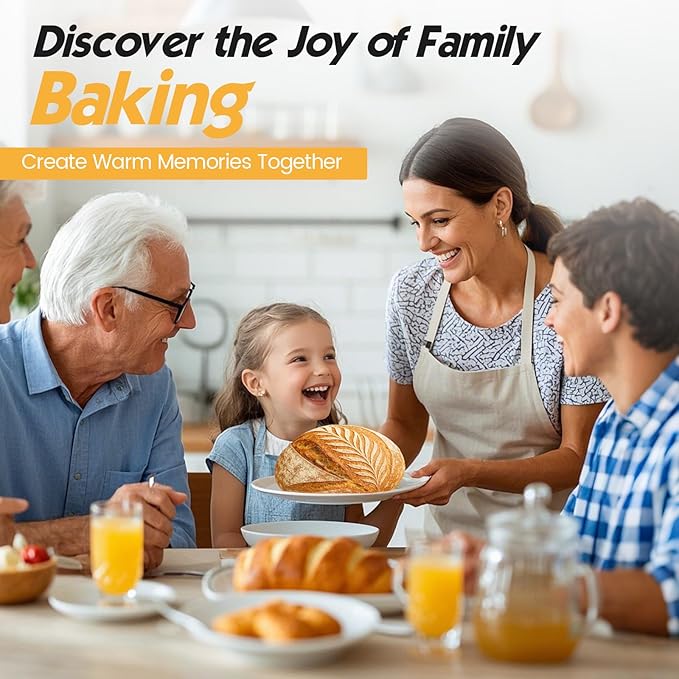 Banneton Bread Proofing Basket Set - Sourdough Starter Kit with 10" Round & 9" Oval Baskets, Linen Liners, Dough Whisk & Sourdough Bread Baking Supplies for Artisan Bread Making