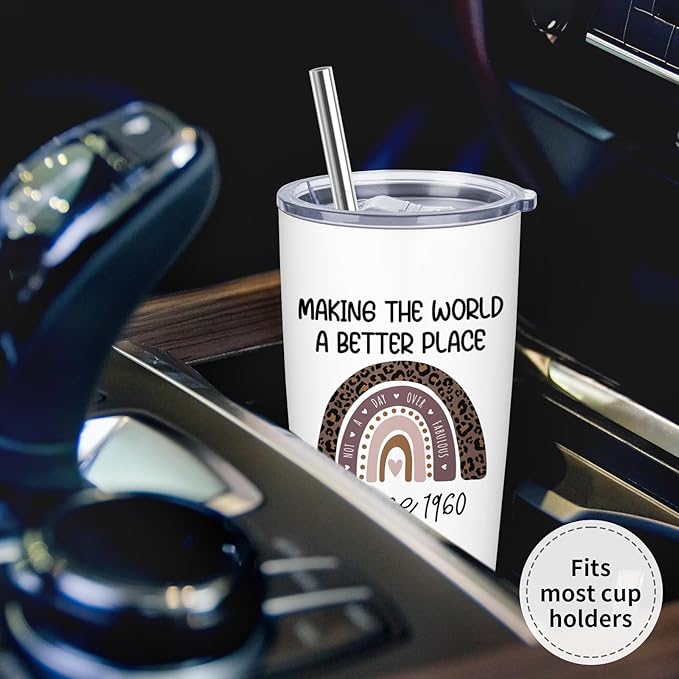 65th Birthday Gifts for Women, 1960 Birthday Gifts, 65 Years Old Birthday Gifts, Best 65th Ever Birthday Gifts, Birthday Gifts for Her Turning 65, Funny 65th Birthday Gifts Ideas 20 oz Tumbler